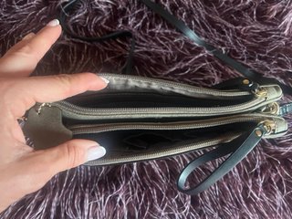 Bolso bandolera antelina topo ¡Nuevo!