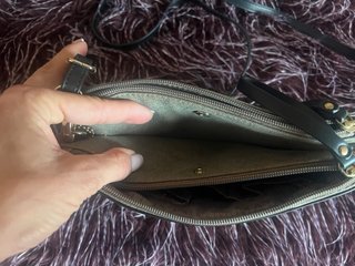 Bolso bandolera antelina topo ¡Nuevo!