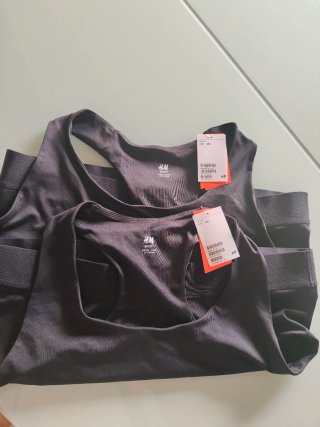 2 Sujetadores Deportivos H&M Talla 3XL Negros