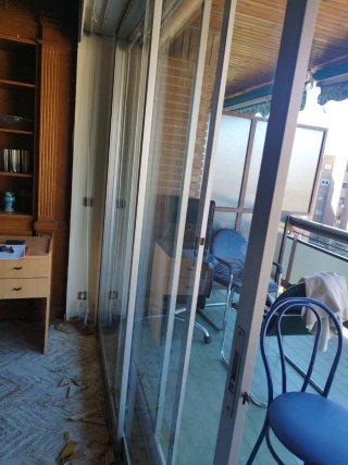 Ventana aluminio doble terraza