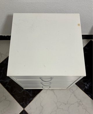Cajonera Blanca 3 Cajones 55x40x42 cm