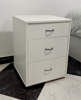 Cajonera Blanca 3 Cajones 55x40x42 cm