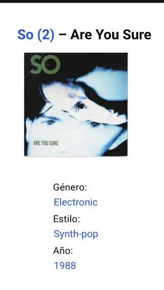 Vinilo SO Are You Sure Maxi Single