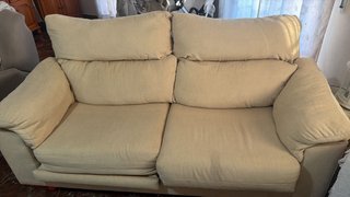 Sofá 3 plazas con reposacabezas y asiento