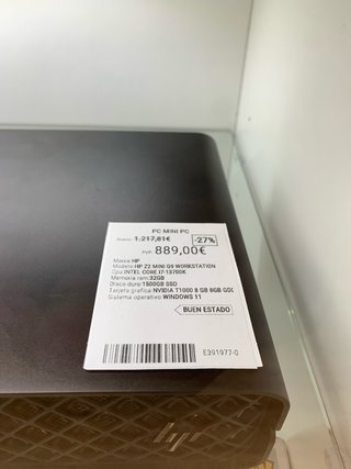 Mini PC HP Z2 Mini G9 Workstation