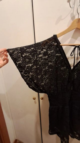 Vestito F**k nero pizzo