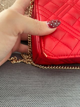 Bolso Love Moschino Rojo Acolchado