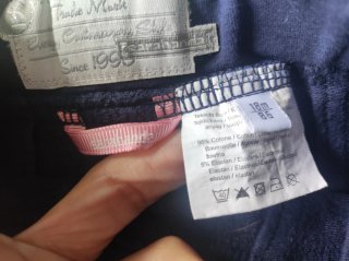 Falda azul marino 18 meses