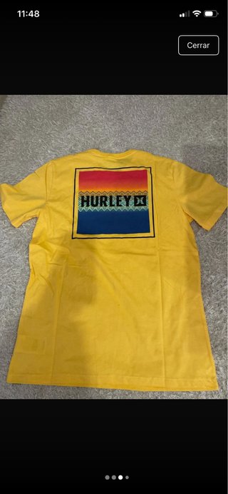 Camiseta Hurley Hombre Talla M Amarilla