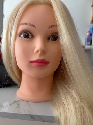 Cabeza maniquí peluquería