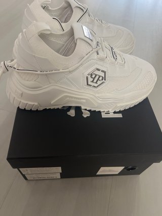 Zapatos Philipp Plein Blancos y Plateados