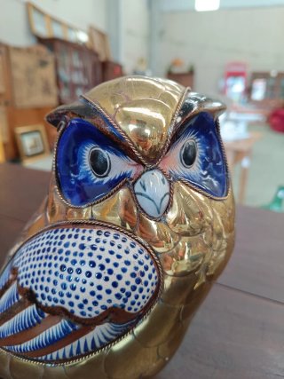 Figura Búho Tonalá Pottery