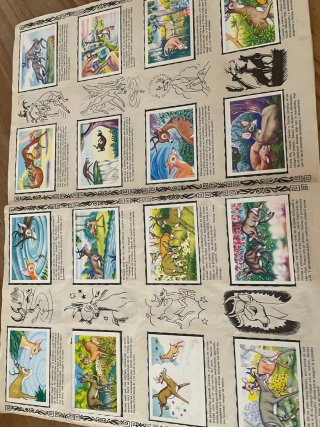 Antiguo Álbum Cromos Bambi Walt Disney