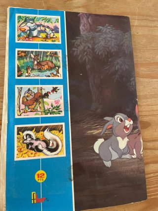 Antiguo Álbum Cromos Bambi Walt Disney