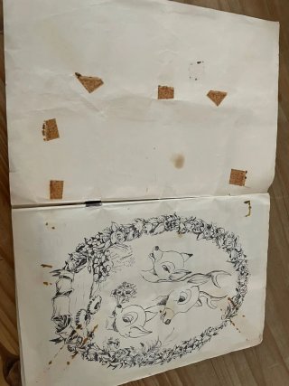Antiguo Álbum Cromos Bambi Walt Disney