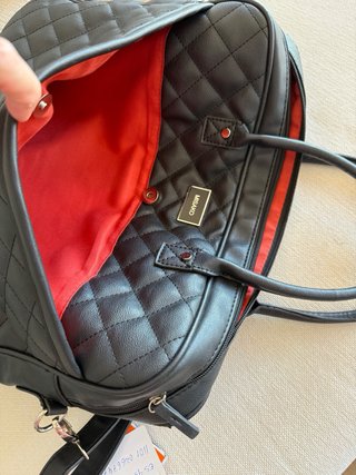 Maletín Misako Negro Semipiel Portátil