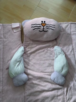 Manta de suelo para bebé con diseño de gato