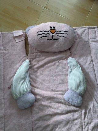 Manta de suelo para bebé con diseño de gato