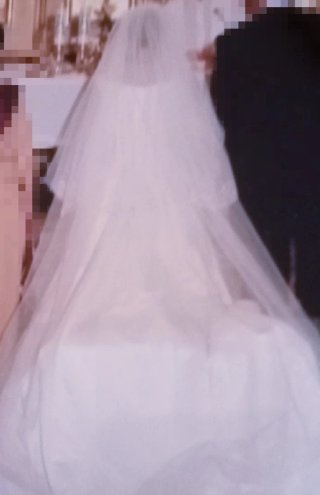 Vestido de Novia Blanco con Cola
