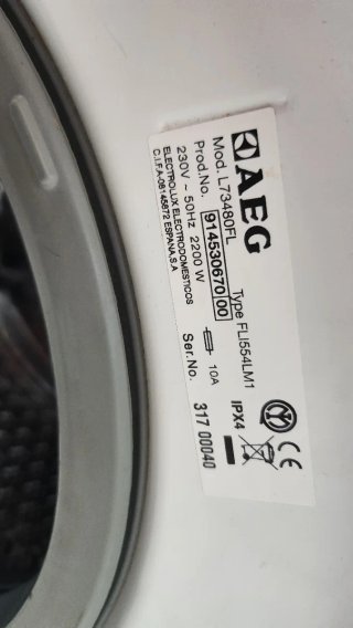 Lavadora AEG Protex 8 kg