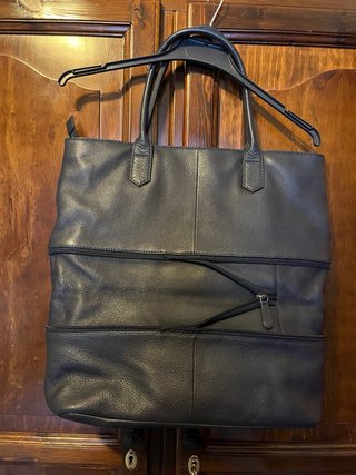 Bolso tote de piel