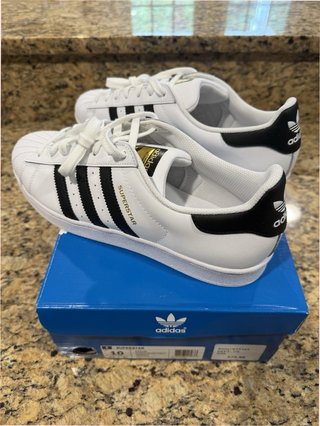 Adidas Superstar Talla 41 Blancas Negras