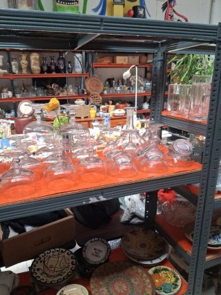 Lote de vasos de cristal variados