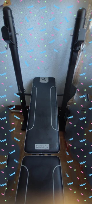Banco de pesas BM120 Decathlon Press banca