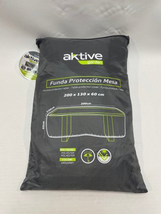 Funda Mesa Jardín Aktive 200x130x60 cm