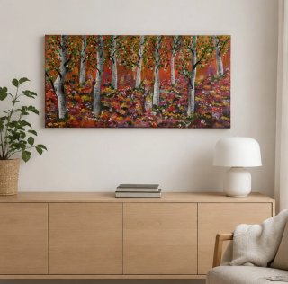 Cuadro Grande Pintado a Mano 50x100