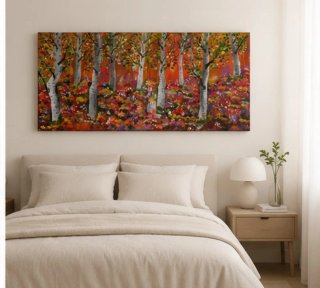 Cuadro Grande Pintado a Mano 50x100