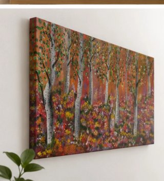 Cuadro Grande Pintado a Mano 50x100