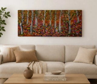 Cuadro Grande Pintado a Mano 50x100