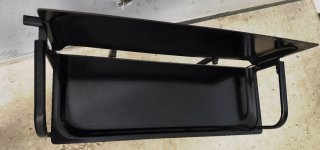 Camarera plegable metálica negra