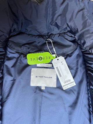 Abrigo azul Tom Tailor con chaleco interior