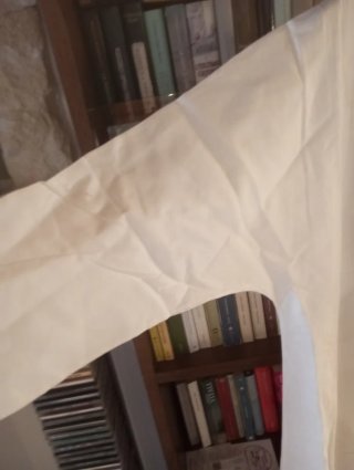 Vestaglia in lino bianca taglia unica