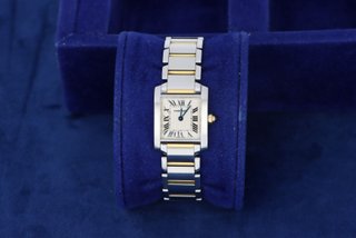 Cartier Tank Française Oro y Acero