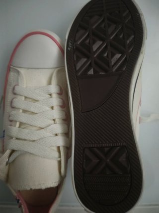 Scarpe da ginnastica bianche e rosa Tg 36