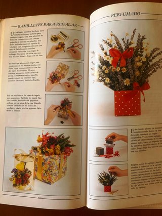 "La decoración con flores secas"