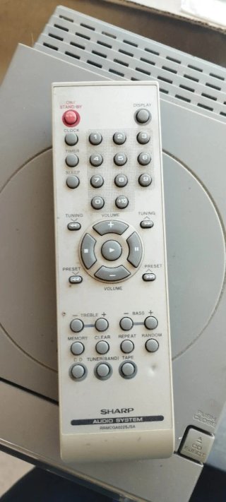 Mando a distancia Sharp Audio System