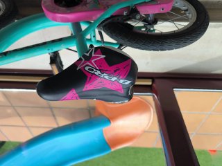 Bicicleta infantil 14 unicornio rosa y turquesa