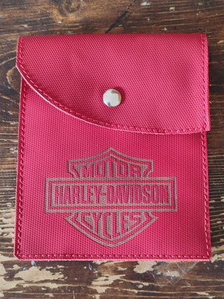 Portadocumenti portalibretto Harley Davidson rosso