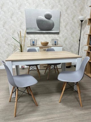 Mesa Comedor Nórdica + 6 Sillas