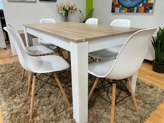 Mesa Comedor Nórdica + 6 Sillas