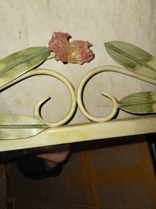 Espejo Forja hierro  Vintage Flores