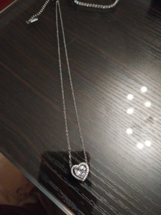 Conjunto Pandora Collar y Pulsera Corazón Plata
