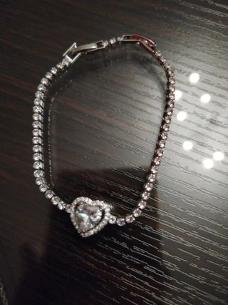 Conjunto Pandora Collar y Pulsera Corazón Plata