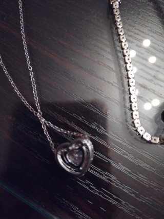 Conjunto Pandora Collar y Pulsera Corazón Plata