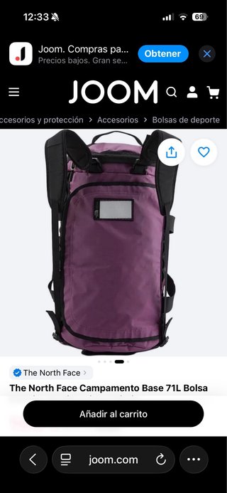 Bolsa The North Face Base Camp S Morada