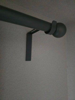 Cortinas grises y transparentes